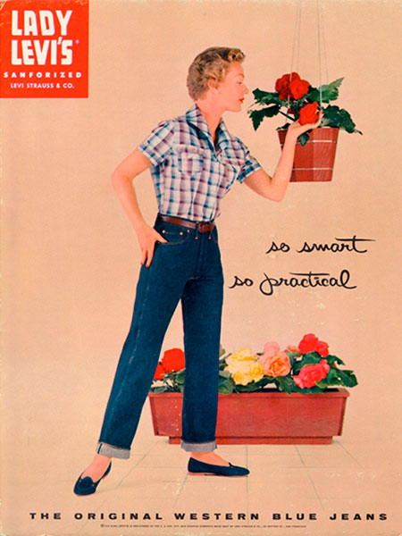 История джинсов: первые модели для женщин